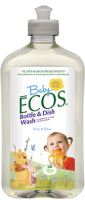 Earth Friendly Products Baby ECOS Bottle & Dish Wash 17 oz - Free & Clear (6 Pack)