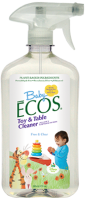 Earth Friendly Products - Earth Friendly Products Baby ECOS Toy & Table Cleaner 17 oz - Free & Clear (6 Pack)