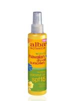 Health & Beauty - Sunscreens - Alba Botanica - Alba Botanica Hawaiian Dry Tanning Oil SPF15 Coconut Oil 4.5 oz