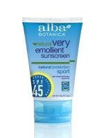 Alba Botanica Sunscreen Sport SPF 45 4 oz