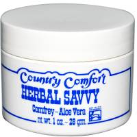 Country Comfort Herbal Savvy Comfrey Aloe Vera 1 oz