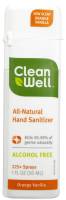 Health & Beauty - Hand Sanitizers - Cleanwell Company, Inc. - Cleanwell Company, Inc. Natural Hand Sanitizer Spray Orange Vanilla Scent 1 oz