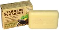 Farmers Market Natural Bar Soap Lemongrass Basil 5.5 oz