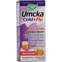 Health & Beauty - Cough Syrup & Lozenges - Nature's Way - Nature Way Umcka Cold & Flu Syrup 4 oz - Orange