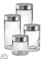 Jars - Storage Jars - Down To Earth - Anchor Callista Canister Set 24 oz/37 oz/54 oz/71 oz