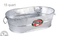 Garden - Watering Tools - Down To Earth - Behrens Galvanized Steel Oval Tub 15 Quart