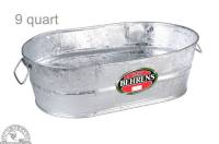 Garden - Watering Tools - Down To Earth - Behrens Galvanized Steel Oval Tub 9 Quart