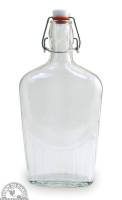 Recycled & Biodegradable - Recycled Glass - Down To Earth - Bormioli Rocco Glass Flask 0.5 Liter