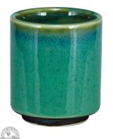 Ceramic Tea Cup 3.12" - Green/Blue