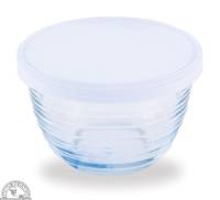Libbey Small Glass Bowls with Lids 6.5 oz