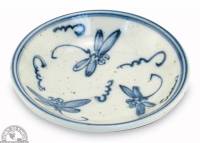 Soy Dish 3.4" - Three Dragonflies