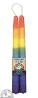 Candles - Paraffin Wax Candles - Down To Earth - Taper Candles 9" - Rainbow