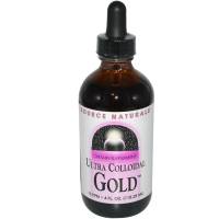 Health & Beauty - Cough Syrup & Lozenges - Source Naturals - Source Naturals Ultra Colloidal Gold 10 ppm 4 oz