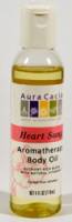 Health & Beauty - Oils - Aura Cacia - Aura Cacia Bath/Massage Oil 4 oz- Heartsong
