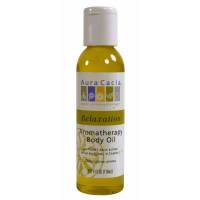Health & Beauty - Oils - Aura Cacia - Aura Cacia Bath/Massage Oil 4 oz- Relaxing Citrus