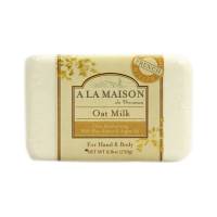 Bath & Body - Soaps - A La Maison - Air Scense French Solid Bar Soap Oat Milk (6 Pack)