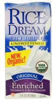 Grocery - Beverages - Rice Dream - Rice Dream Organic Unsweetened Rice Enriched Beverage 32 oz - Original (12 Pack)