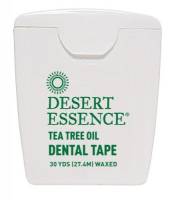 Dental Care - Floss - Desert Essence - Desert Essence Tea Tree Oil Waxed Dental Floss Tape 30 yard