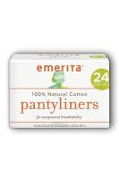Emerita Natural Cotton Ultra Thin Pantiliners, Individually Wrapped 24 ct
