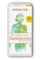 Emerita Organic Cotton Super Tampons 14 ct