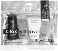 Giovanni Cosmetics Flight Attendant First Class Travel Kit D:tox System Facial 4 ct