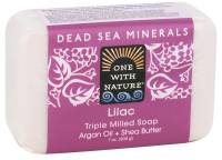 One With Nature Dead Sea Mineral Bars Lilac 7 oz