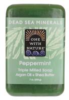 One With Nature Peppermint Bar Soap (Formerly Hemp) 7 oz