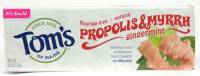Tom's Of Maine Antiplaque Toothpaste with Propolis & Myrrh Baking Soda Gingermint 4 oz