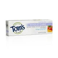 Tom's Of Maine Toothpaste AntiCavity Whitening Fluoride Gel Orange-Mango 4.7 oz