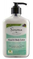Sonoma Soap Hand & Body Lotion Unscented 12 oz