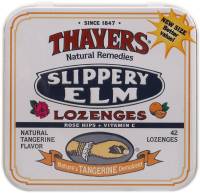Thayers Slippery Elm Lozenges Rose Hips Tangerine 42 loz