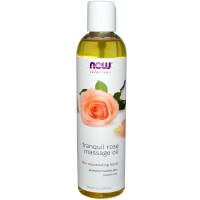 Now Foods Massage Oil 8 oz - Tranquil Rose