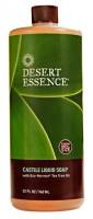 Desert Essence Tea Tree Liquid Castile Soap 32 oz (2 Pack)