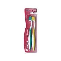 Health & Beauty - Dental Care - Fuchs Brushes - Fuchs Brushes Anti-Plaque Compact Head Toothbrush Soft Pair Pack