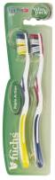 Dental Care - Toothbrushes - Fuchs Brushes - Fuchs Brushes Triple Action"X" Toothbrush - Soft (2 Pack)