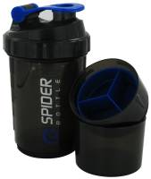 Fitness & Sports - Fitness Accessories - Spider Bottle - Spider Bottle Mini 2 Go 20 oz - Black/Blue