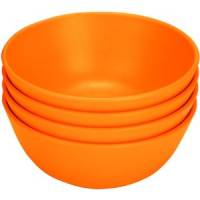 Dishware - Bowls - Green Eats - Green Eats Snack Bowl - Orange (4 Pack)