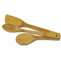 BuyItHealthy Collection - BIH Collection - BIH Collection Burnished Bamboo Cooking Utensil Set 3 pcs