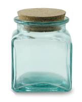 BIH Collection Recycled Glass Square Jar 500 cc
