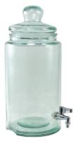 BIH Collection Recycled Glass Round Glass Dispenser 2 gal