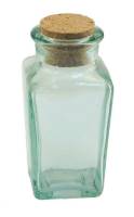 Kitchen - Jars - BIH Collection - BIH Collection Recycled Glass Square Herb Jar 3 oz