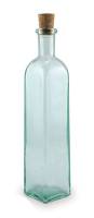 Kitchen - Drinkware - BIH Collection - BIH Collection Recycled Glass Square Bottle with Cork 300 cc