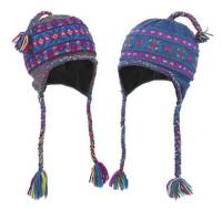 BIH Collection Nepalese Wool Ribbed Earflap Hat