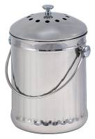 Garden - Composting Supplies - BIH Collection - BIH Collection Stainless Steel Compost Pail 1 gal