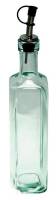 BIH Collection Recycled Glass Square Bottle with Pourer 13 oz