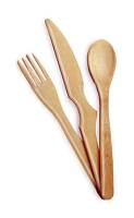 Kitchen - Bamboo - BIH Collection - BIH Collection Burnished Bamboo Cutlery Set
