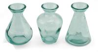 BIH Collection Recycled Glass Bud Vases 4.5" (3 Pack)
