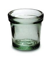 BIH Collection Recycled Glass Round Candle Holder 2"