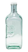 Kitchen - Glass Bottles - BIH Collection - BIH Collection Recycled Glass Bottle with Clamp 2 Liter