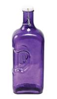Kitchen - Glass Bottles - BIH Collection - BIH Collection Recycled Glass Bottle with Clamp 2 Liter - Purple